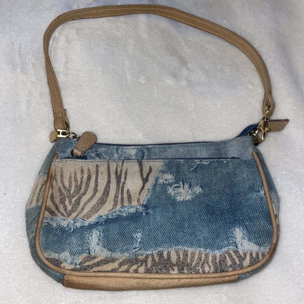 GAL Great American Leather Works Denim Tiger Mini Shoulder Bag